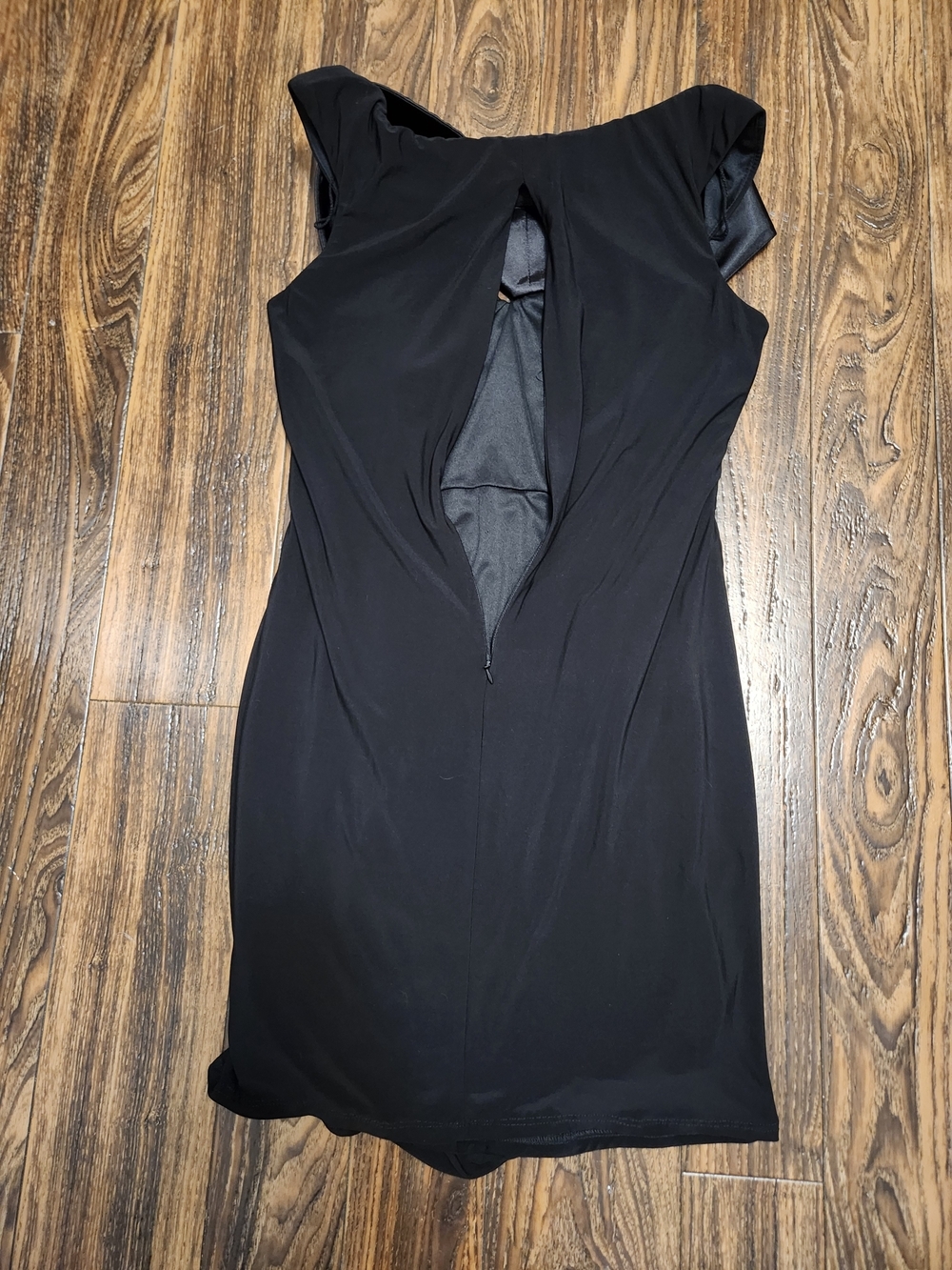 Scarlett Nite Black Ruched Wide Collar Sleeveless Evening Dress Sz 10 Like New! - Picture 8 of 14
